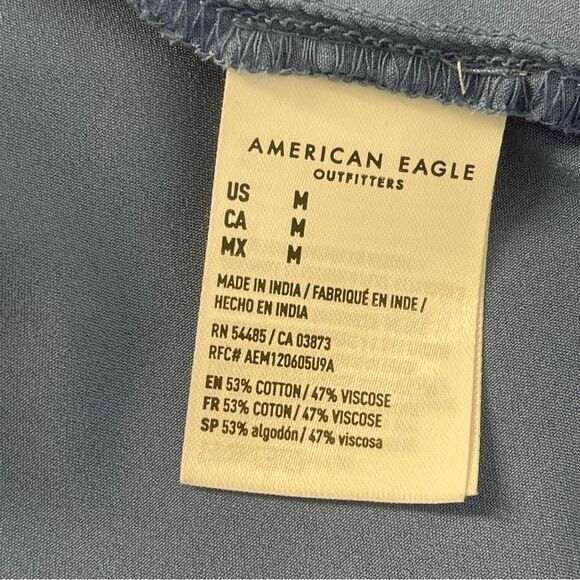 American Eagle Outfitters Floral Mix Short Sleeve Wrap Dress Size Medium - Picture 12 of 16